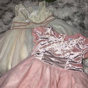 Velvet tull dresses for girls